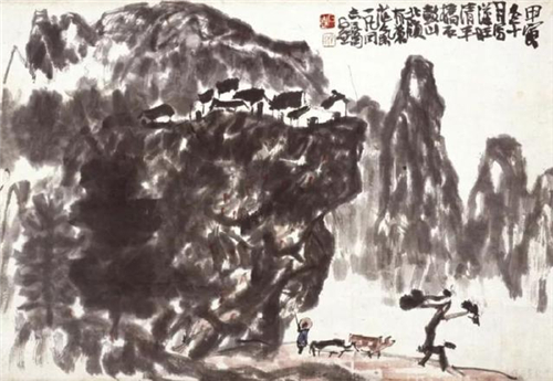 陈子庄 石鼓山北岭 1974年