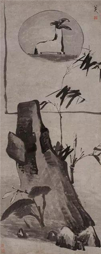 朱耷 秋窗竹韵图