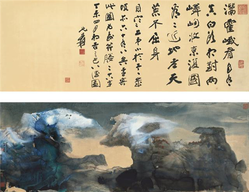 ▲中国书画专场Top1：张大千《春山瑞雪》