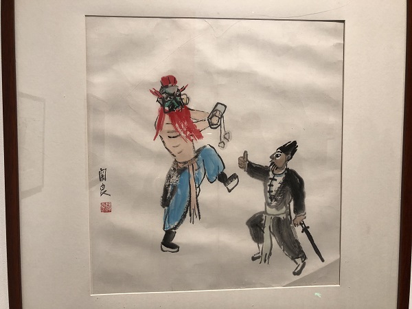   关良戏剧人物画