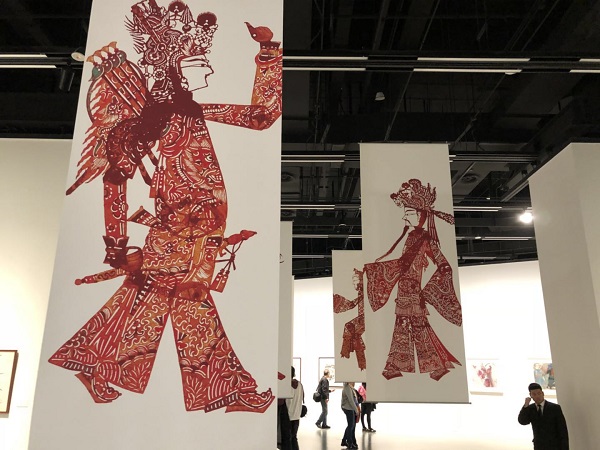   戏剧人物画展览现场