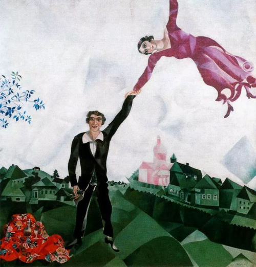 The Promenade，Marc Chagall，1918
