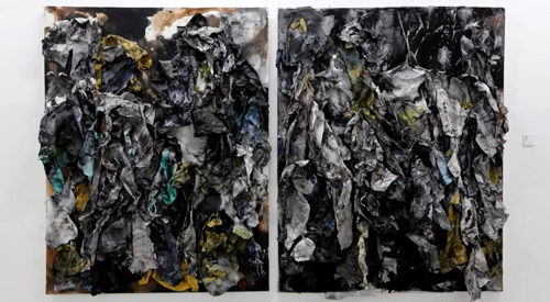 楚雨，《秘境系列17》，综合材料，2×160×200cm，2015© An Art Space