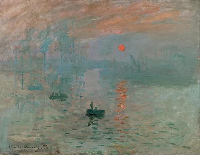   克劳德·莫奈（Claude Monet）《印象，日出》 1871–72年作 莫奈美术馆，巴黎