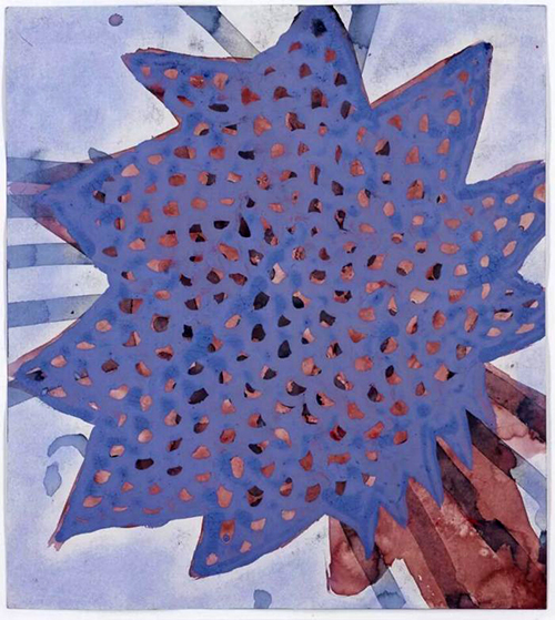 草间弥生 (日本，1929年生) 《花》 水彩 纸本 32 x 29 cm.  1952年作 估价：港元 1,000,000 - 2,000,000