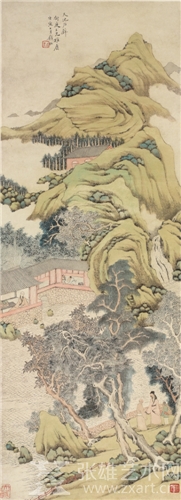 清 钱杜 天池石壁