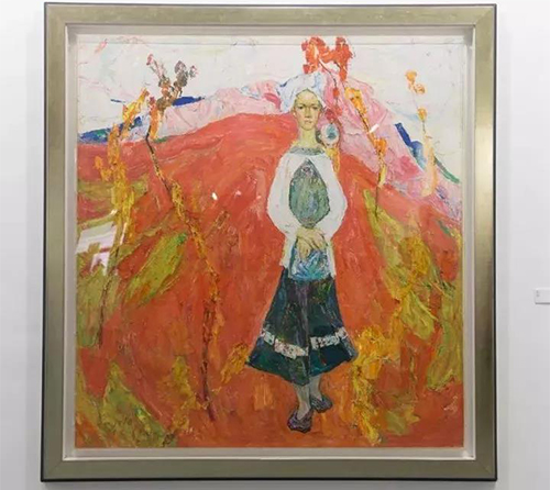 罗尔纯 《九月》 163×154cm 布面油画 1995，标价2000万元