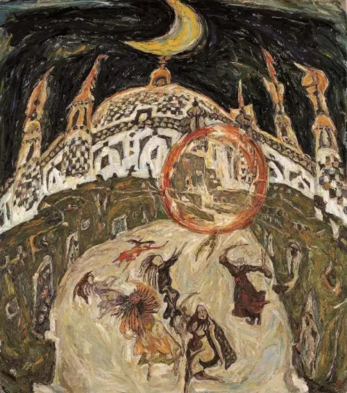 郭希铨作品《香妃陵》，1990