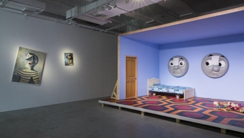 “成长的烦恼”，陆平原，2017，展览现场