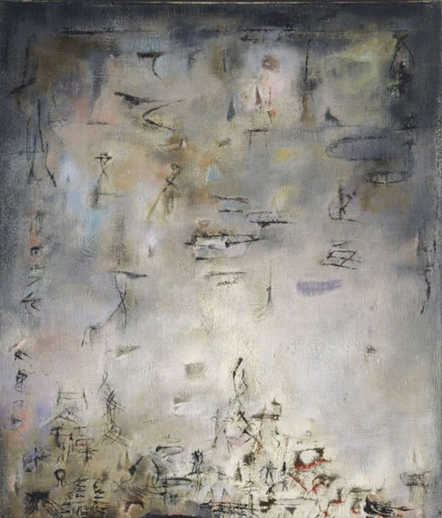 赵无极，《雪花飞舞》，1955