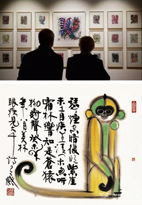   ▲“美林的世界在威尼斯”展览现场