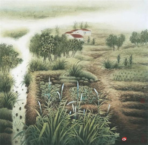 “远点——陈危冰田园山水作品母校行展览”在苏州工艺美院举办