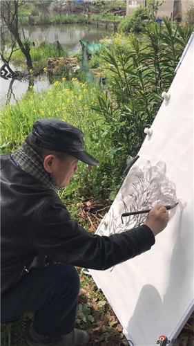 “远点——陈危冰田园山水作品母校行展览”在苏州工艺美院举办