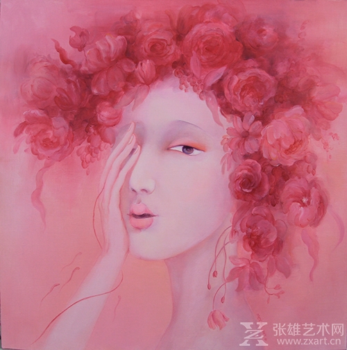 粉红回忆之三 60X60CM 布面油画 2017年
