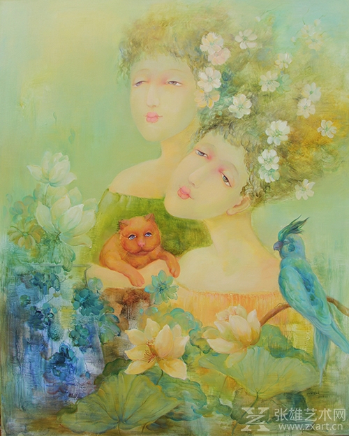 花非花系列 80X100CM 布面油画 2018年