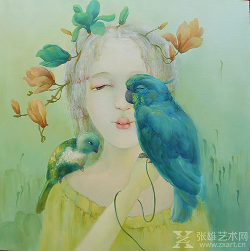 诉系列之一 60X60CM 布面油画 2018年 