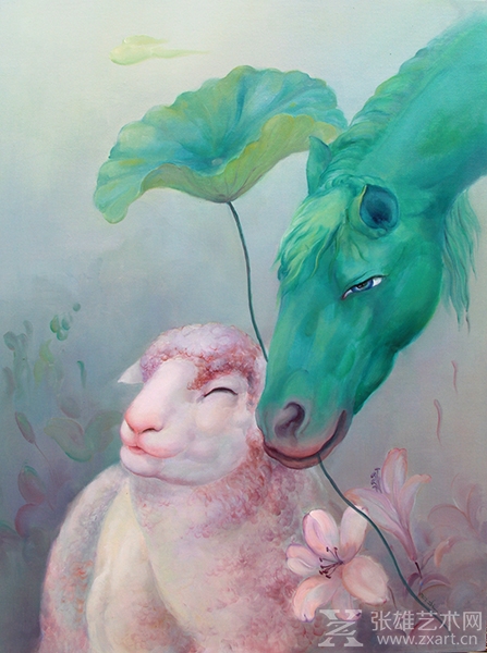 我要给你整个春天系列之三60X80CM 布面油画 2018年