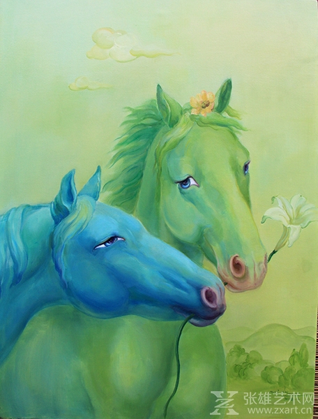 我要给你整个春天系列之四60X80CM 布面油画 2018年