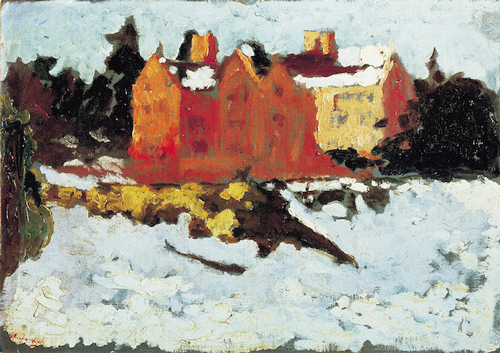温斯顿•伦纳德•斯宾塞•丘吉尔《冬季阳光》，查特威尔，1924-25。