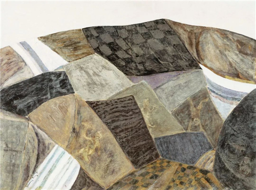 Great Landscape大风景，1991 Oil and acrylic on canvas 布面油彩、丙烯 97 × 130 cm (38 1/4 x 51 1/4 in)