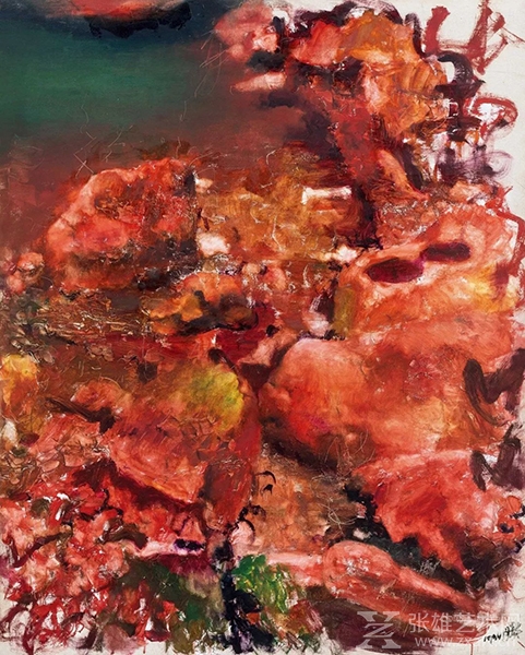 周春芽 红石图 1994年 布面油画 150×120cm 成交价：805万元