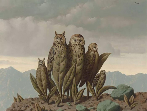 雷尼·马格利特 (1898-1967) 《恐惧的同伴》 油彩 画布 70.7 x 93 cm. 1942年作