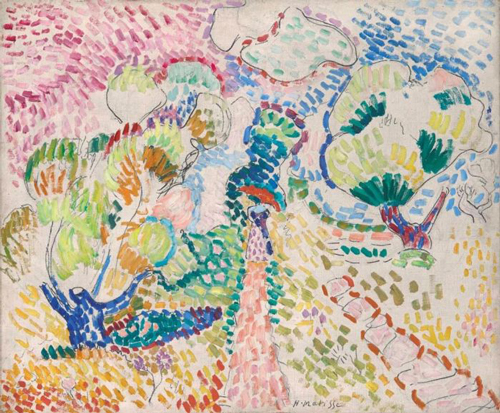 亨利·马蒂斯 (1869-1954) 《科利乌尔的橄榄树》 油彩 黑色墨水 画布 45.7 x 55.3 cm. 1905年作 成交价：英镑 3,008,750
