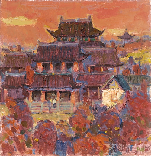 xjx 197 徐君萱 纸面油画 38.5×40.5cm