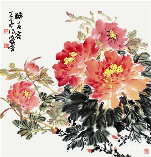 醉春容   40cm × 40cm