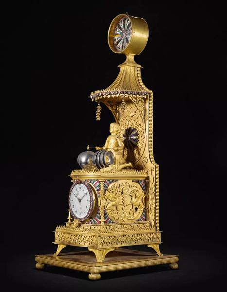乔治三世仿金铜二问报时音乐活动人偶座钟，为中国市场制造，英国/瑞士, 约1790年作 估价：300,000 — 500,000英镑