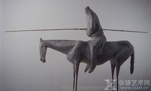 《冬季草原》1985  213×120×58cm   石膏