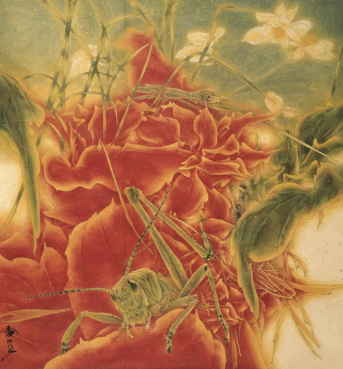 《祥云之一》200×220cm 纸本设色  2004