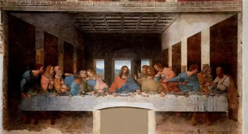   《最后的晚餐》，达.芬奇，1485-1498，格雷契修道院食堂