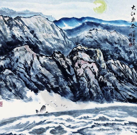 陈瑞琦国画《大江东去》以RMB11.5万元