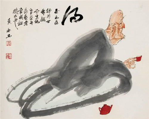黄永玉茶酒画：一份偷着乐的情趣