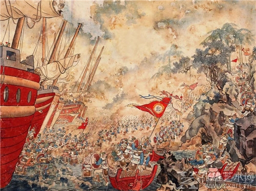 唯一一套由著名画家孔继昭,杨夏林,张晓寒合作的《郑成功收复台湾》