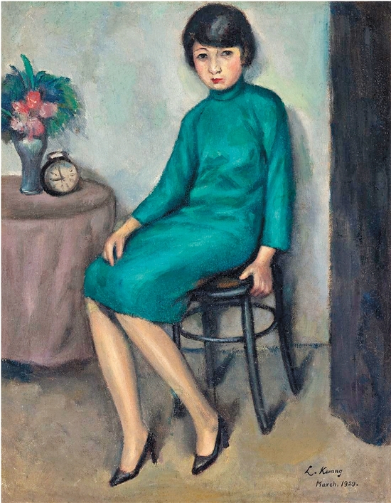  关良 少女 1929年作 油画 西泠2018年秋拍 成交价：356.5万元