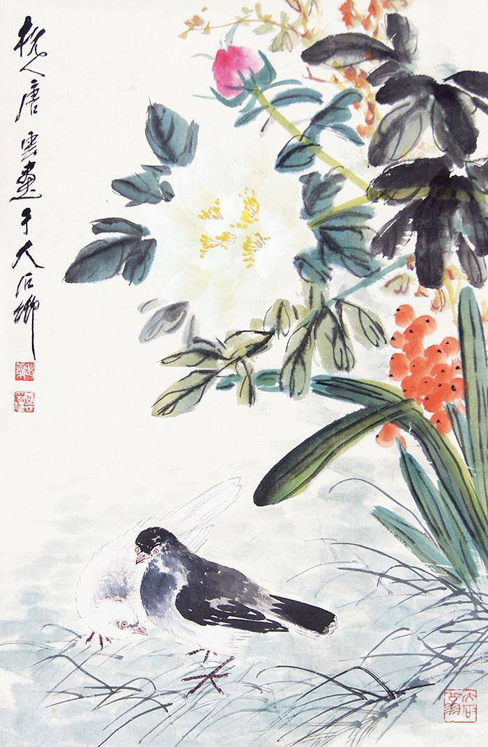 唐代花鸟画代表作品图片