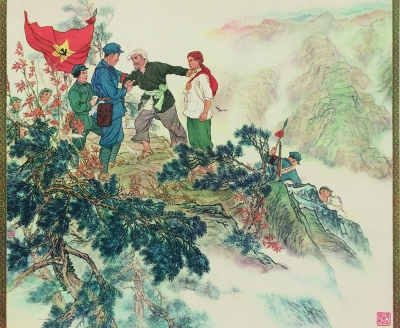 送兒當紅軍(國畫) 89×105釐米 1959年 周滄米