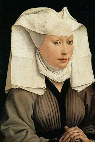 戴头巾女子的肖像布鲁塞尔官方画家凡·德尔·维登(van der weyden)
