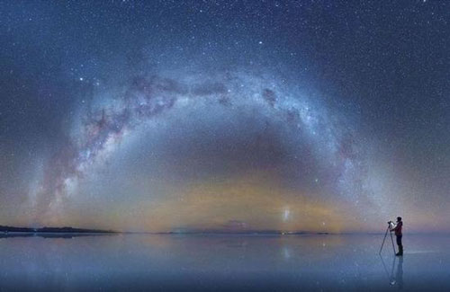 原标题:追逐繁星的摄影师 坠入银河还是星雨洒落?