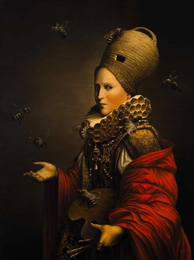 布莱恩·宇兴( 1975 年生) 《养蜂人》 油彩画布 122 x 91