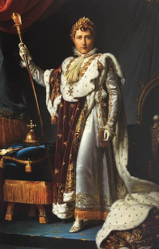 身着加冕礼服的拿破仑一世的画像