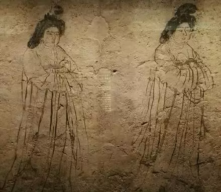 唐安公主墓壁画图片