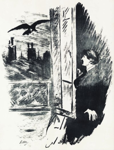 马奈的插画与爱伦坡的《乌鸦》