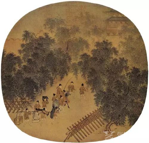 宋·无名氏《春游晚归图》台北故宫博物院藏