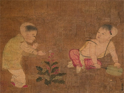 《 婴戏图页 》宋 苏汉臣 天津市博物館藏 《 婴戏图页 》宋 苏汉臣 天津市博物館藏
