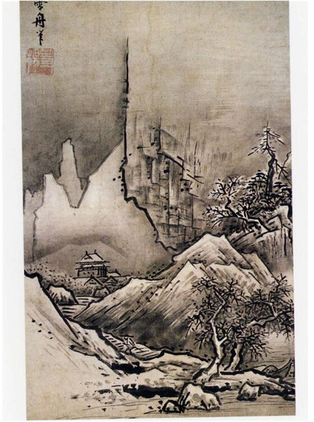 日本画家雪舟代表作图片