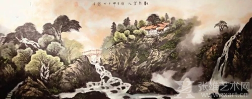 黄杨国画《景色宜人》拍出近11万元高价